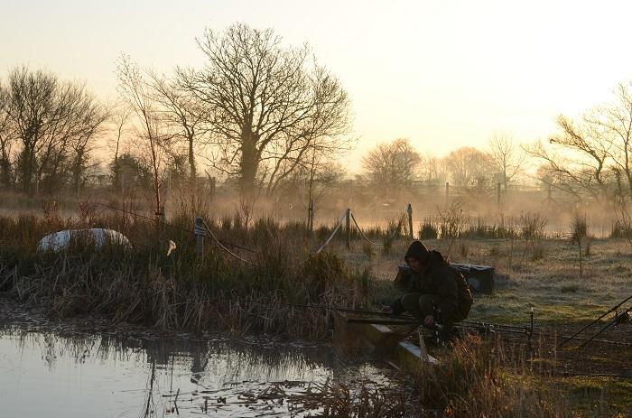 Preparing for a winter carp fishing campaign