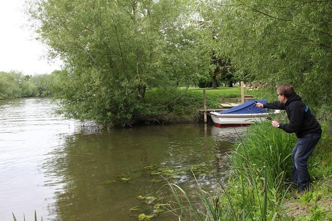 Bait up marginal areas of the river