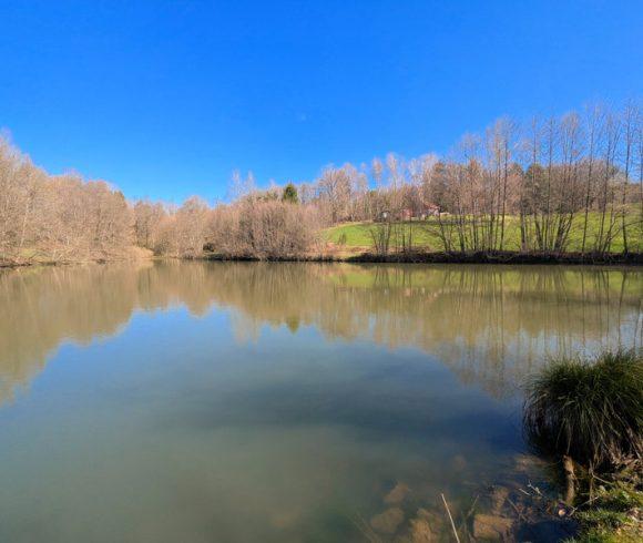 1.6 Acre Lake with 2 Bedroom Stone Cottage and Pool in Limousin Image