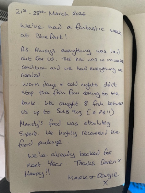 Blue Dart Carp Fishery – 21 March, 2026