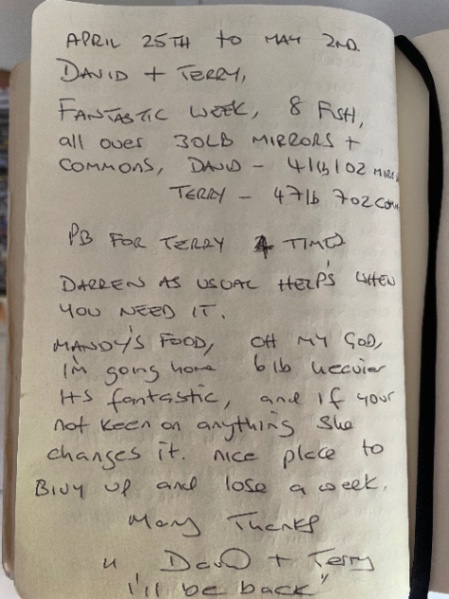 Blue Dart Carp Fishery – 25 April, 2026